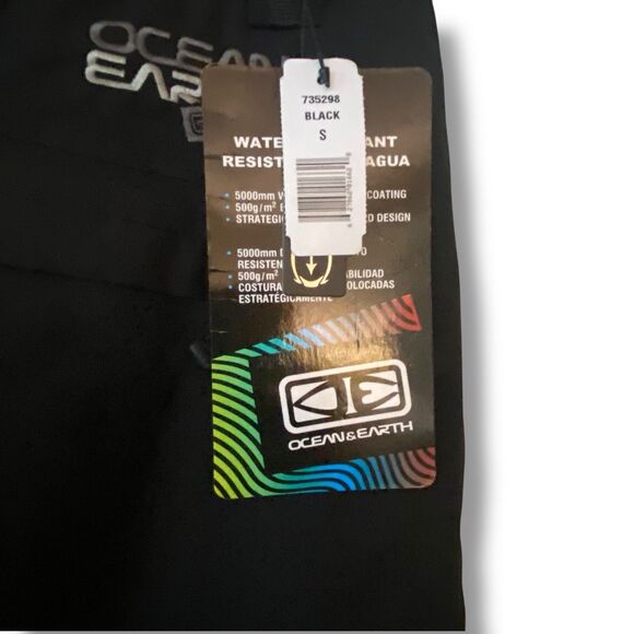NWT Ocean & Earth Pro Series Snow Pants Style 735298 Black Small Ski Snowboard - Picture 9 of 10